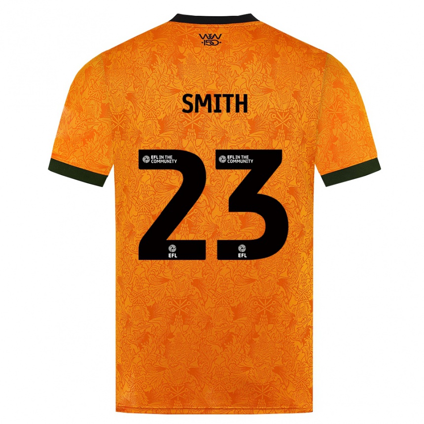 ילדים כדורגל Josie Smith #23 כתום שחור ג'רזי ביתית 2026/27
