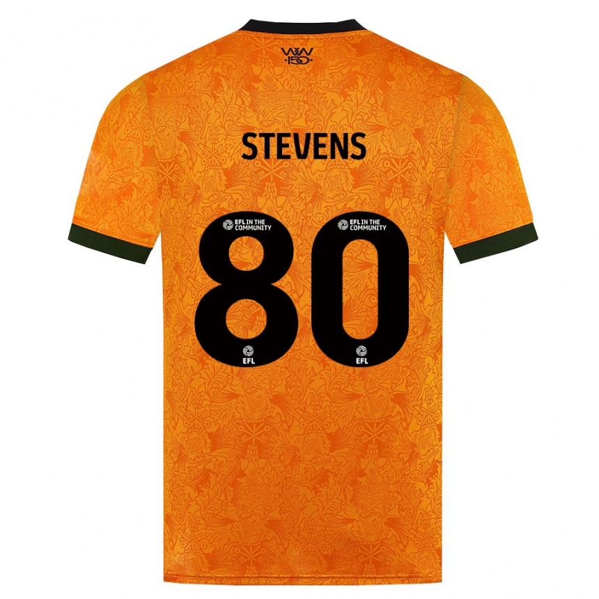 ילדים כדורגל Mason Stevens #80 כתום שחור ג'רזי ביתית 2026/27
