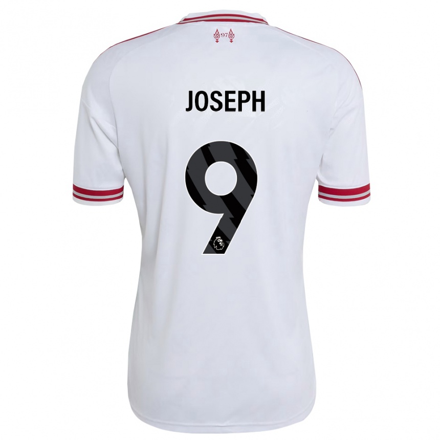 ילדים כדורגל Vincent Joseph #9 אדום לבן הרחק ג'רזי 2026/27