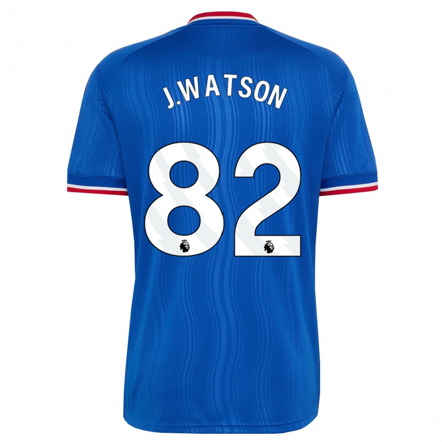 ילדים כדורגל Jacob Watson #82 כחול לבן אדום הרחק ג'רזי 2026/27