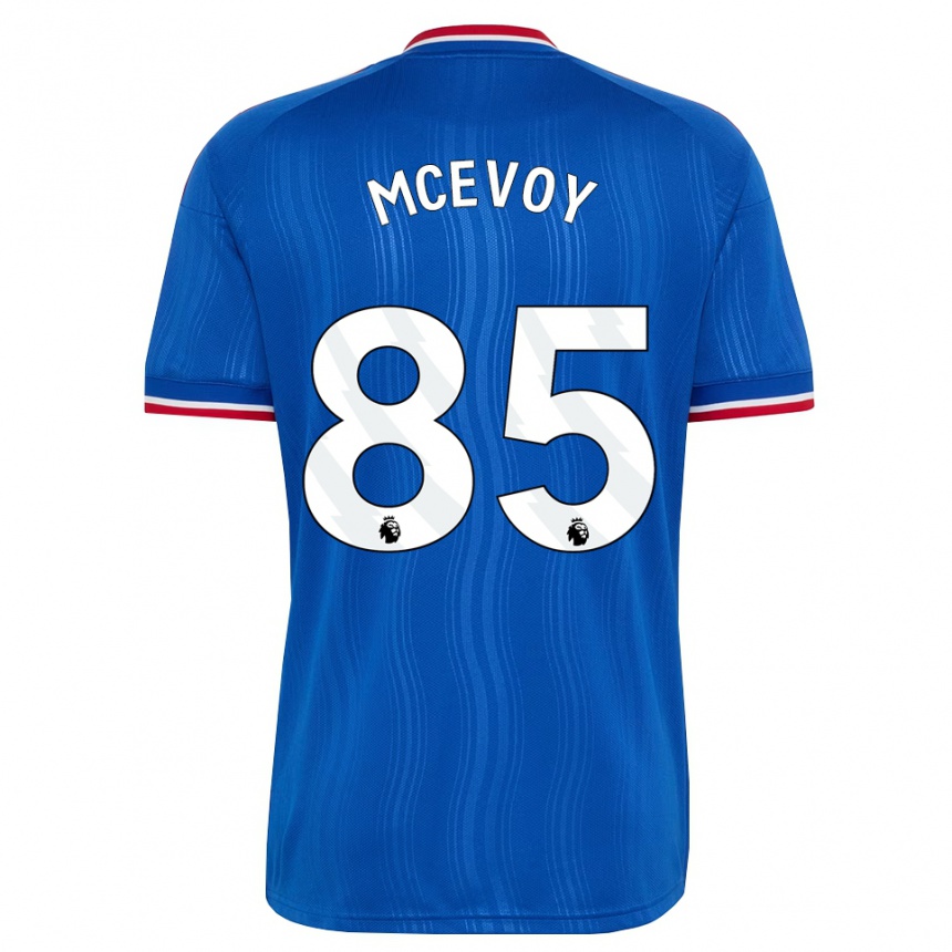 ילדים כדורגל Jay Mcevoy #85 כחול לבן אדום הרחק ג'רזי 2026/27