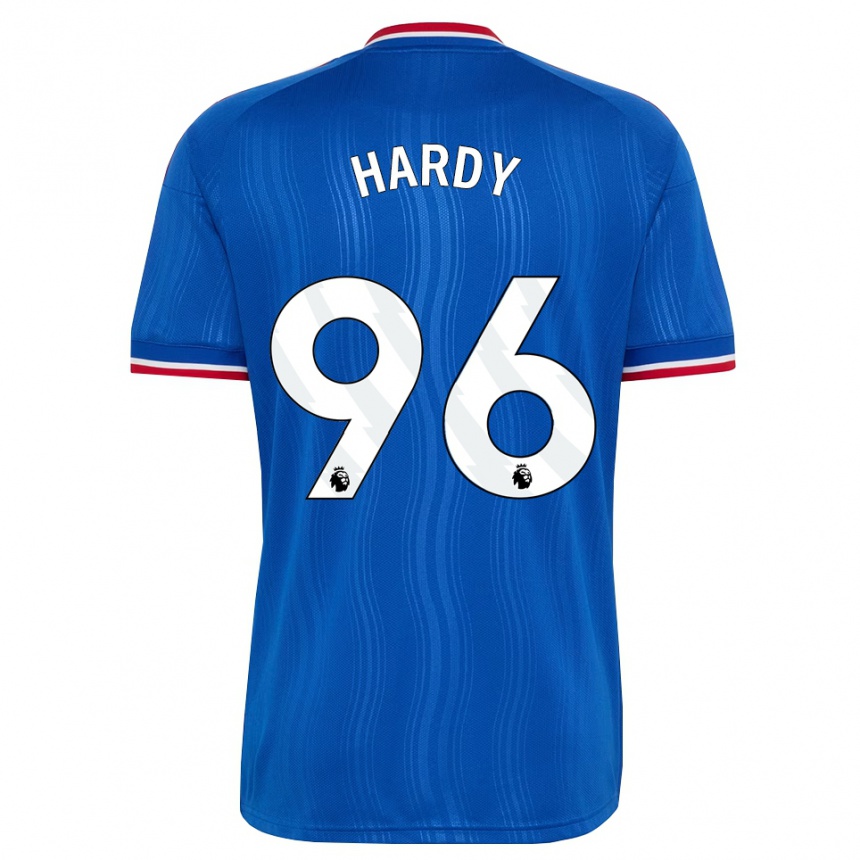 ילדים כדורגל Charlie Hardy #96 כחול לבן אדום הרחק ג'רזי 2026/27 ילדים כדורגל Charlie Hardy #96 כחול לבן אדום הרחק ג'רזי 2026/27