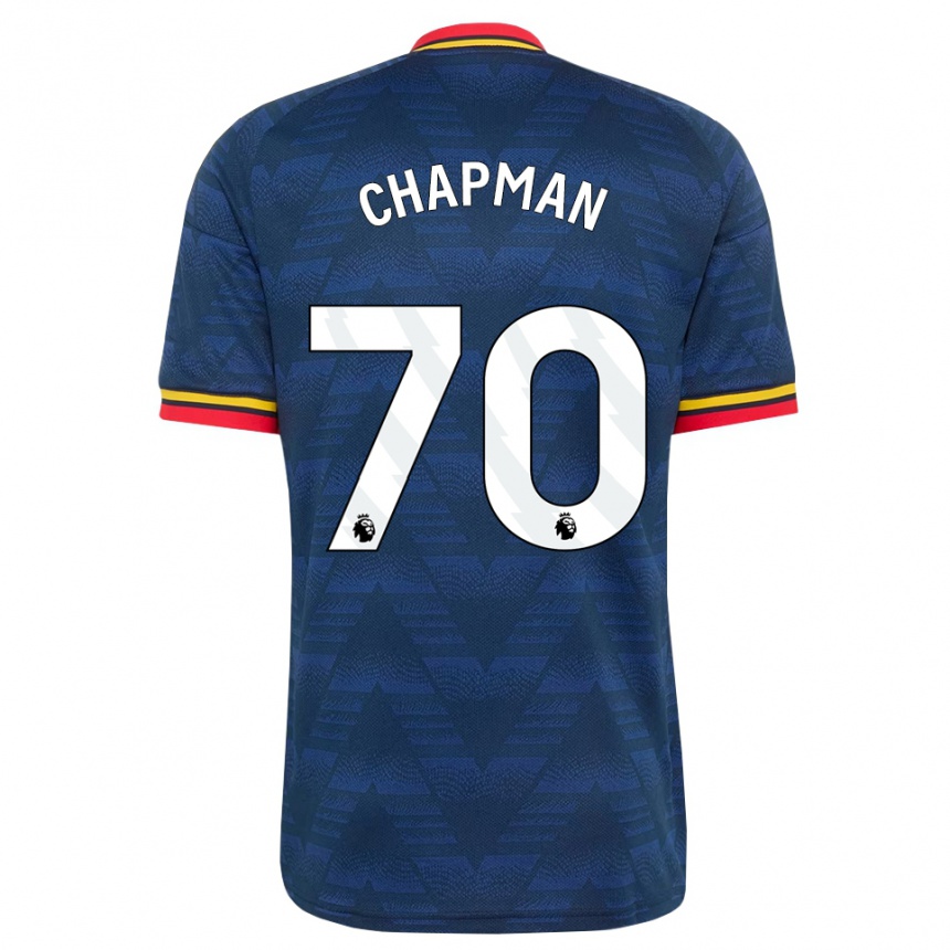 ילדים כדורגל Samuel Chapman #70 כחול חצות צהוב אדום הרחק ג'רזי 2026/27
