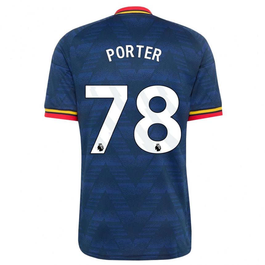 ילדים כדורגל Jack Porter #78 כחול חצות צהוב אדום הרחק ג'רזי 2026/27
