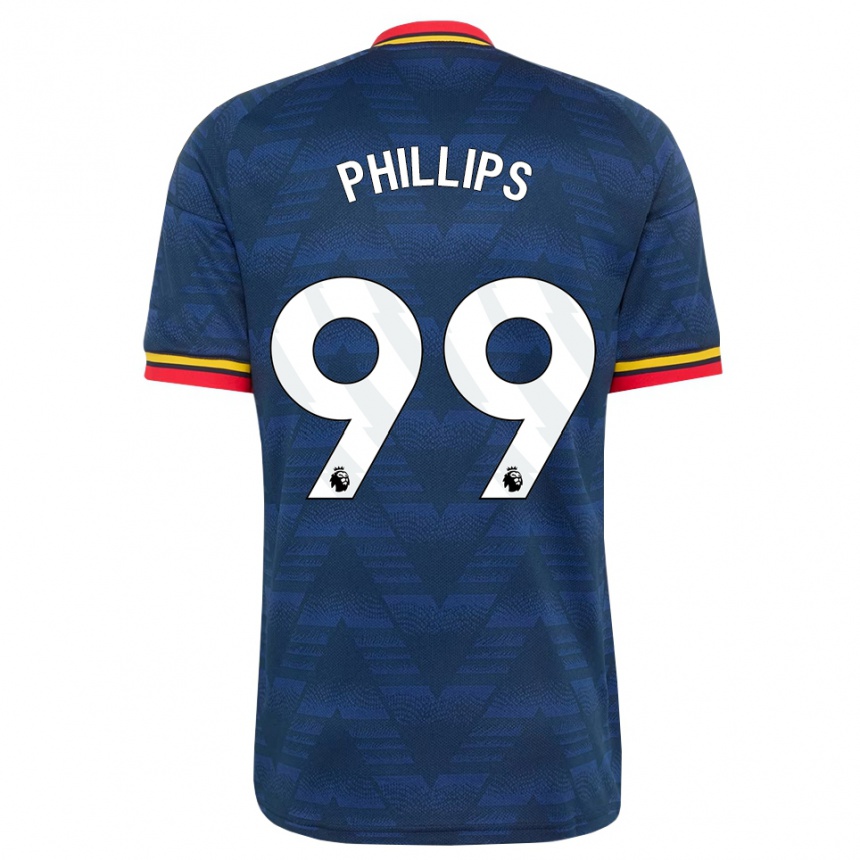 ילדים כדורגל Charlie Phillips #99 כחול חצות צהוב אדום הרחק ג'רזי 2026/27