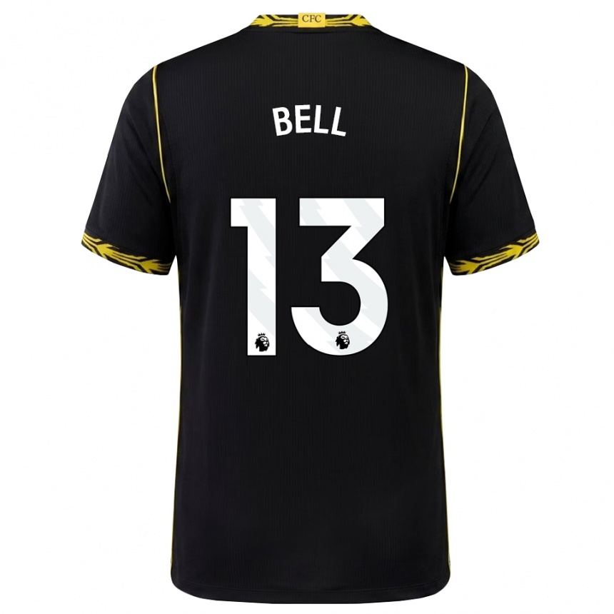 ילדים כדורגל Toby Bell #13 שחור צהוב הרחק ג'רזי 2026/27