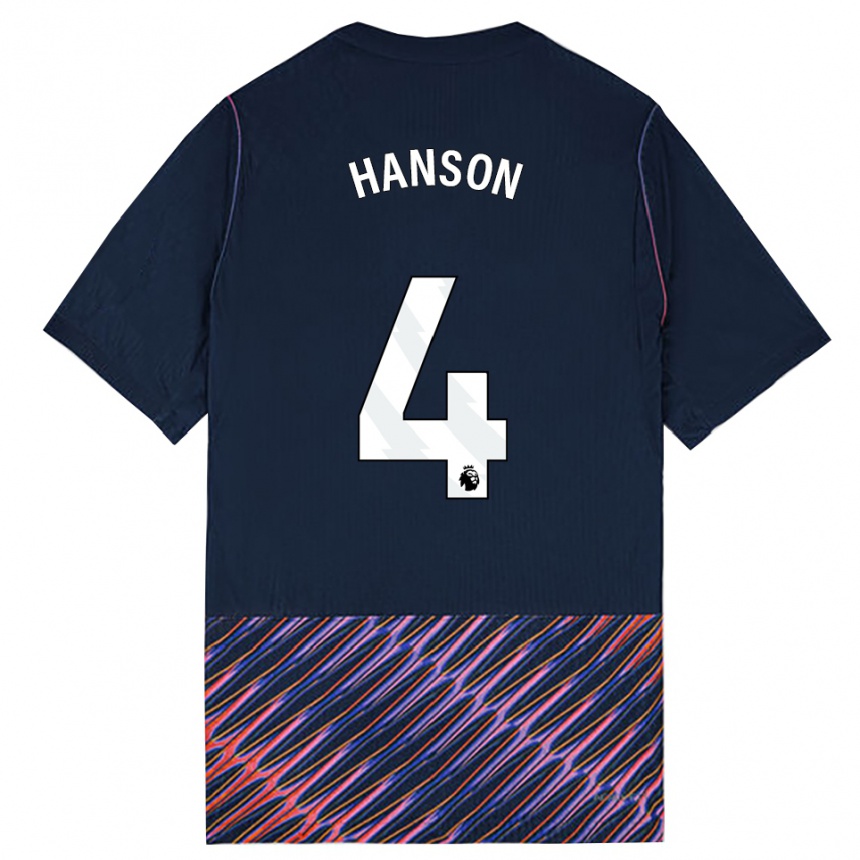 ילדים כדורגל Cayon Hanson #4 כחול רויאל לבן הרחק ג'רזי 2026/27 ילדים כדורגל Cayon Hanson #4 כחול רויאל לבן הרחק ג'רזי 2026/27