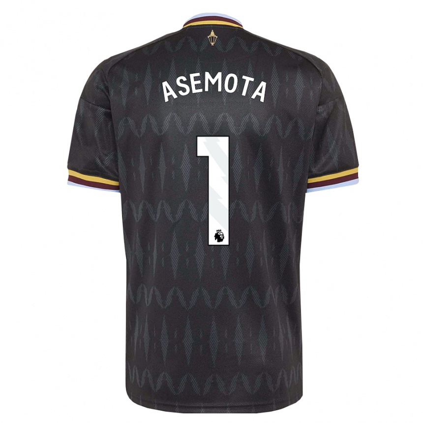 ילדים כדורגל Owen Asemota #1 כחול קורנפלאוור שחור צהוב הרחק ג'רזי 2026/27