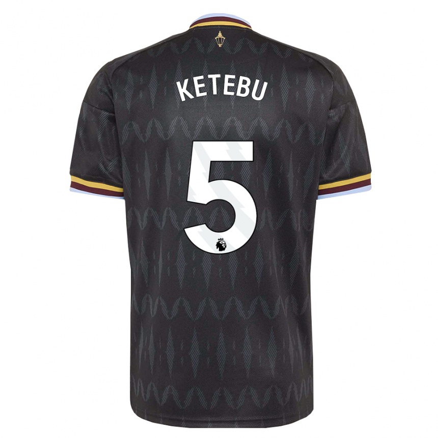 ילדים כדורגל Kairi Ketebu #5 כחול קורנפלאוור שחור צהוב הרחק ג'רזי 2026/27