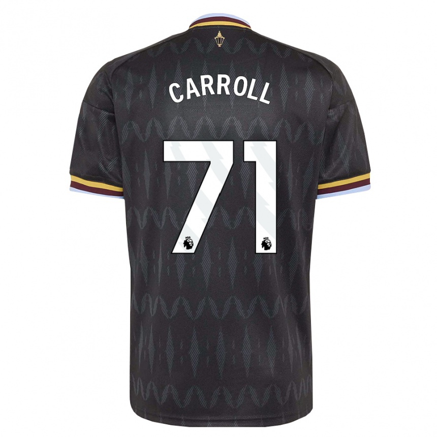 ילדים כדורגל Tj Carroll #71 כחול קורנפלאוור שחור צהוב הרחק ג'רזי 2026/27