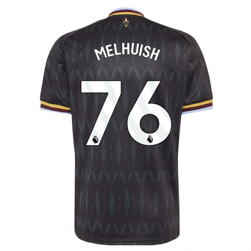 ילדים כדורגל Lennon Melhuish #76 כחול קורנפלאוור שחור צהוב הרחק ג'רזי 2026/27