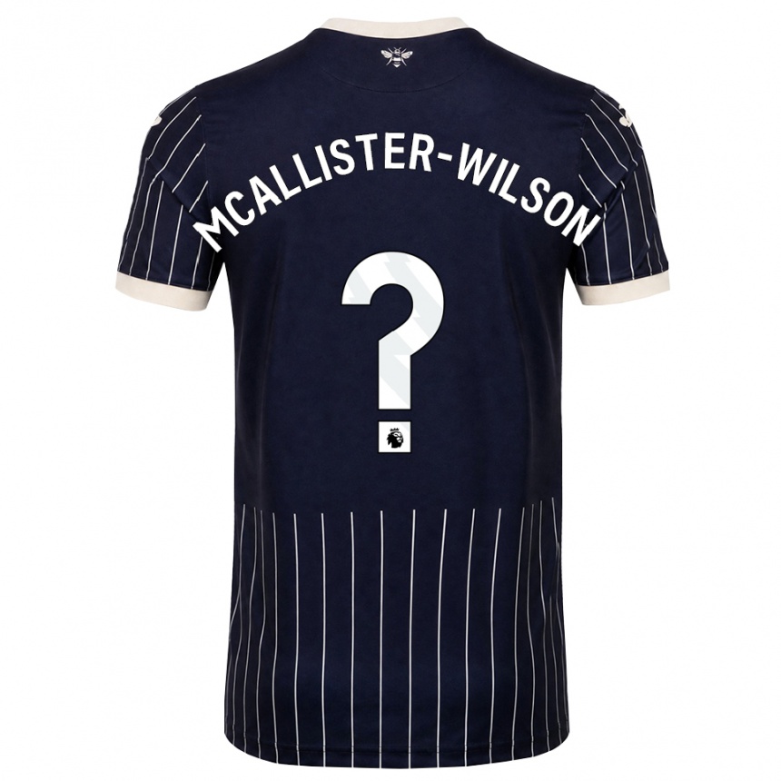 ילדים כדורגל Zack Mcallister-Wilson #0 שחור לבן הרחק ג'רזי 2026/27 ילדים כדורגל Zack Mcallister-Wilson #0 שחור לבן הרחק ג'רזי 2026/27
