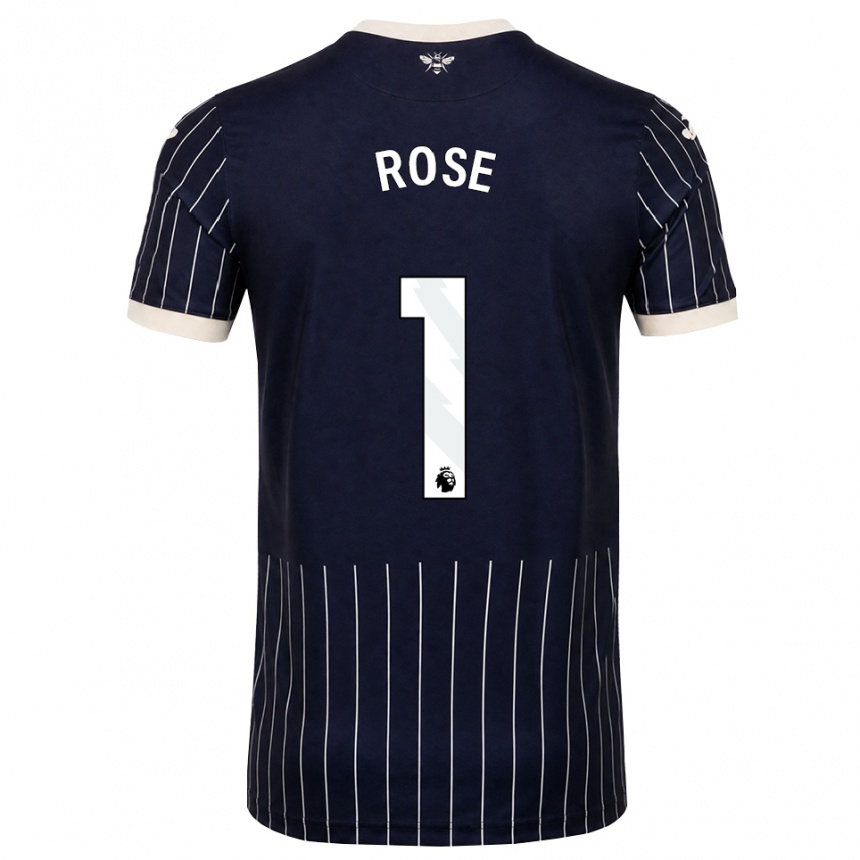 ילדים כדורגל Reggie Rose #1 שחור לבן הרחק ג'רזי 2026/27