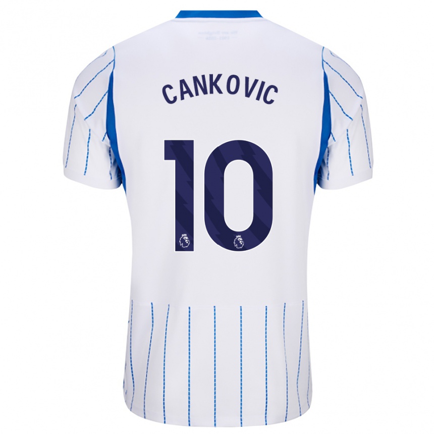ילדים כדורגל Jelena Čanković #10 כחול דודוד לבן הרחק ג'רזי 2026/27