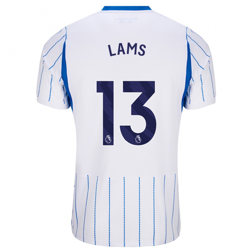 ילדים כדורגל George Lams #13 כחול דודוד לבן הרחק ג'רזי 2026/27