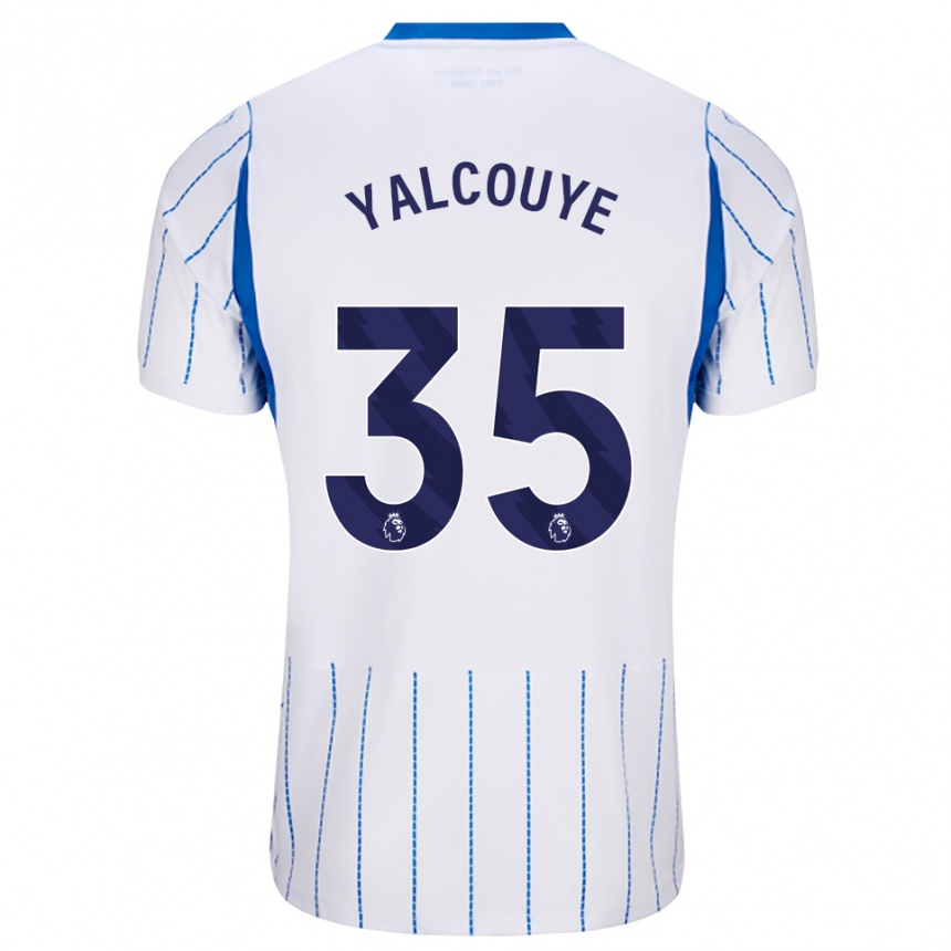 ילדים כדורגל Malick Junior Yalcouyé #35 כחול דודוד לבן הרחק ג'רזי 2026/27