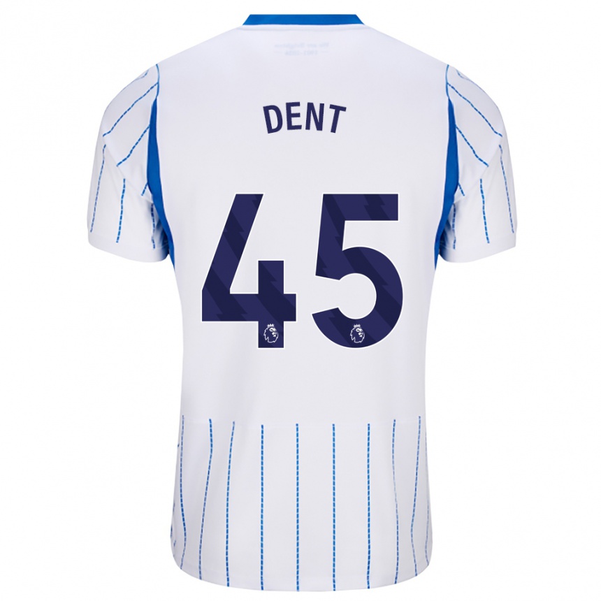 ילדים כדורגל Lily Dent #45 כחול דודוד לבן הרחק ג'רזי 2026/27