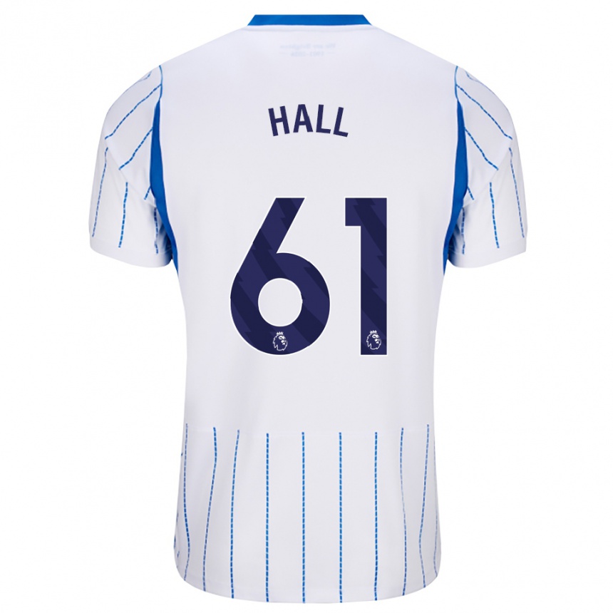 ילדים כדורגל Steven Hall #61 כחול דודוד לבן הרחק ג'רזי 2026/27