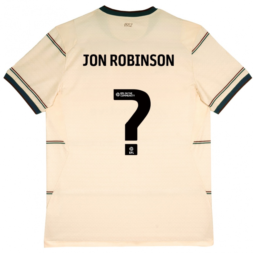 ילדים כדורגל Jon Ander Vilar Robinson #0 בז' בורדו הרחק ג'רזי 2026/27