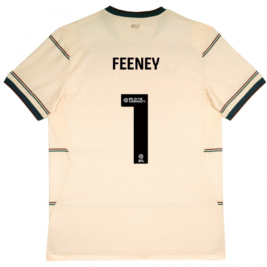 ילדים כדורגל Callum Feeney #1 בז' בורדו הרחק ג'רזי 2026/27