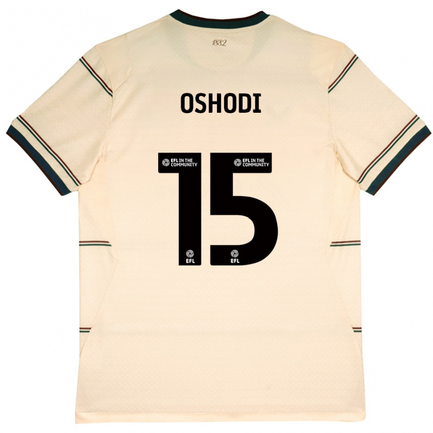 ילדים כדורגל Darren Oshodi #15 בז' בורדו הרחק ג'רזי 2026/27