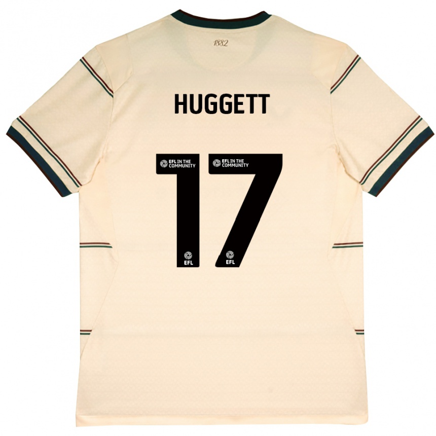 ילדים כדורגל Aiden Huggett #17 בז' בורדו הרחק ג'רזי 2026/27