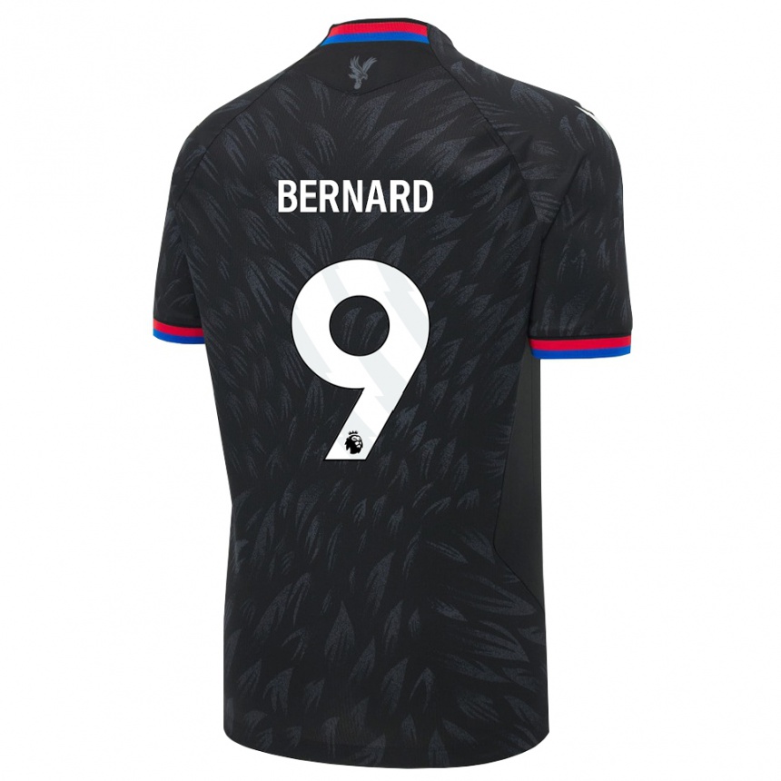 ילדים כדורגל Mylo Bernard #9 שחור כחול אדום הרחק ג'רזי 2026/27