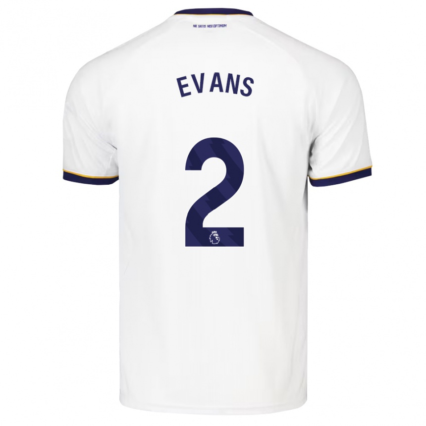 ילדים כדורגל Lewis Evans #2 כחול חצות לבן צהוב הרחק ג'רזי 2026/27