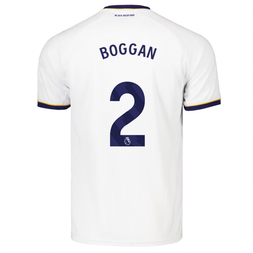 ילדים כדורגל Francis Boggan #2 כחול חצות לבן צהוב הרחק ג'רזי 2026/27