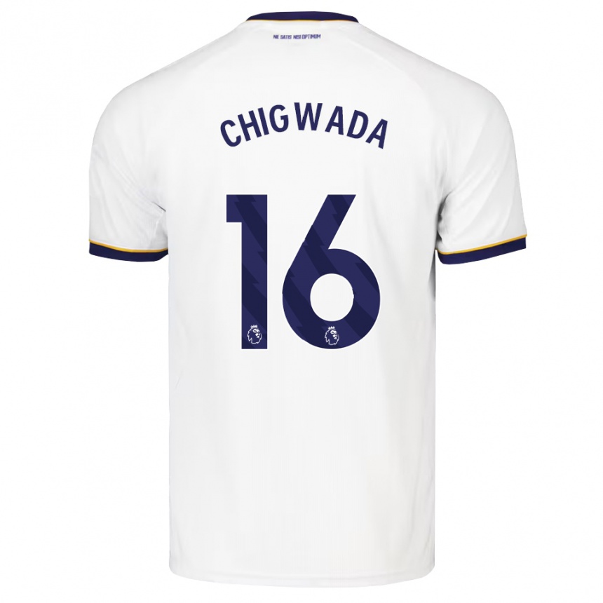 ילדים כדורגל Josh Chigwada #16 כחול חצות לבן צהוב הרחק ג'רזי 2026/27