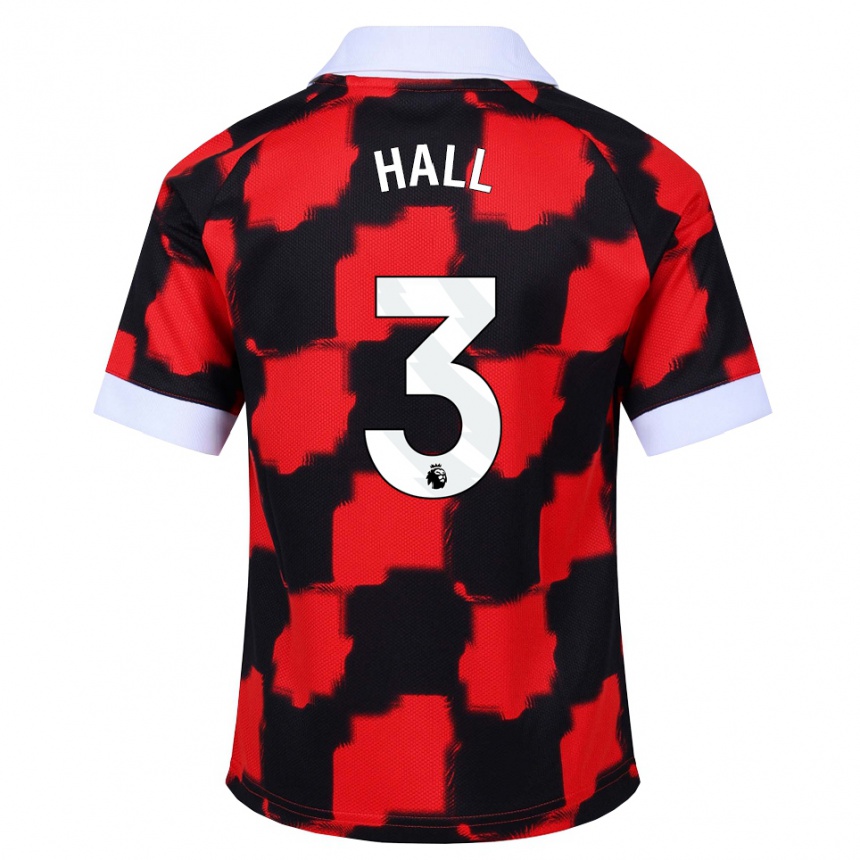ילדים כדורגל Marcel Hall #3 אדום לבן שחור הרחק ג'רזי 2026/27