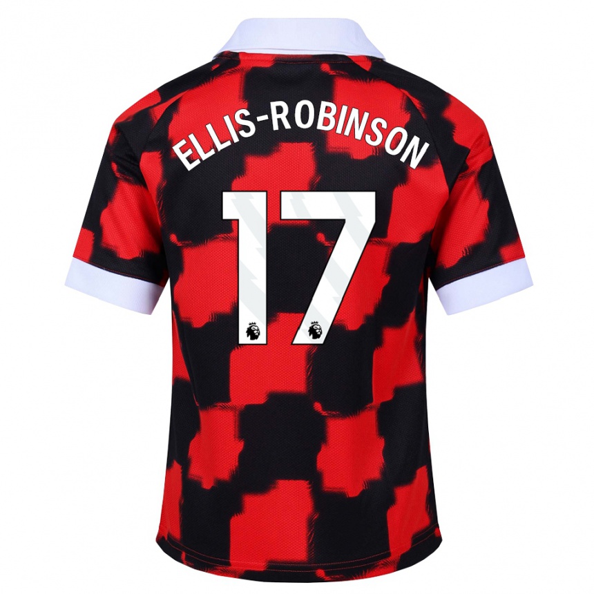 ילדים כדורגל Eddie Ellis-Robinson #17 אדום לבן שחור הרחק ג'רזי 2026/27 ילדים כדורגל Eddie Ellis-Robinson #17 אדום לבן שחור הרחק ג'רזי 2026/27