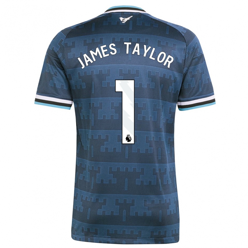 ילדים כדורגל James Taylor #1 צהוב שחור כחול הרחק ג'רזי 2026/27