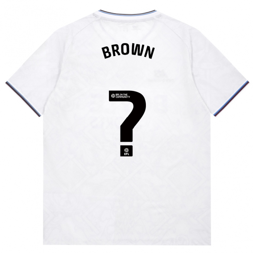 ילדים כדורגל Mitchell Brown #0 בורדו לבן הרחק ג'רזי 2026/27