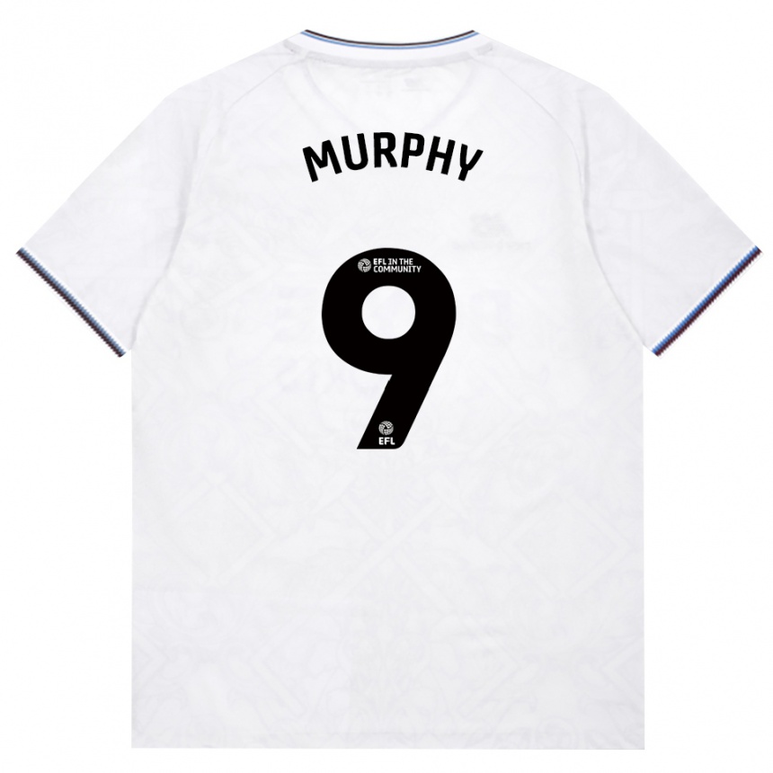 ילדים כדורגל Jett Murphy #9 בורדו לבן הרחק ג'רזי 2026/27