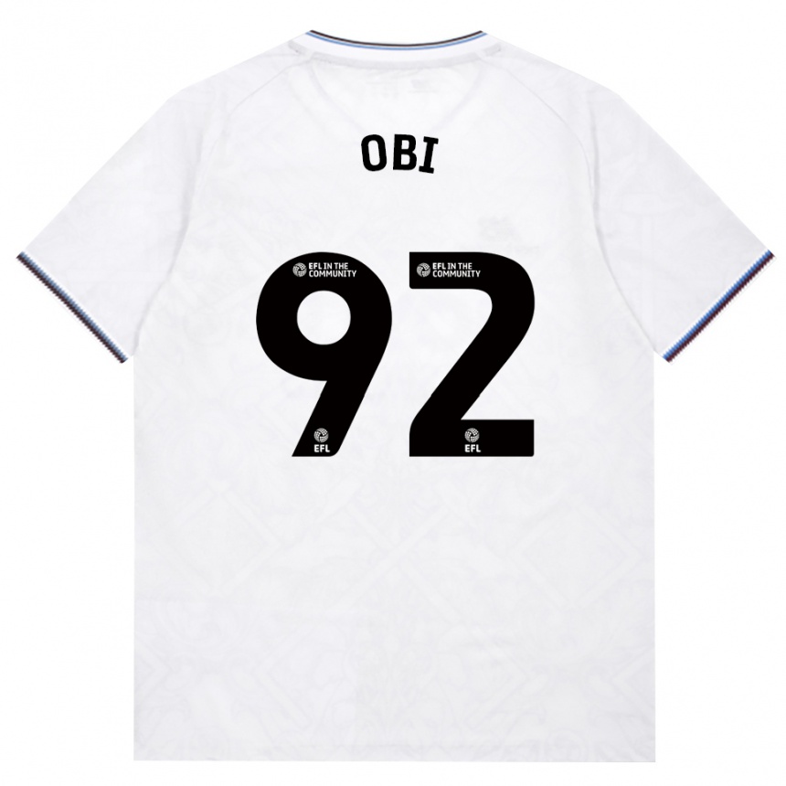 ילדים כדורגל Chuk Obi #92 בורדו לבן הרחק ג'רזי 2026/27