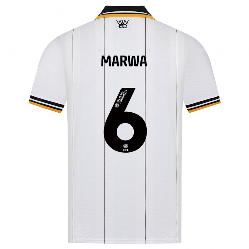ילדים כדורגל Bjørn Marwa #6 כתום לבן שחור הרחק ג'רזי 2026/27