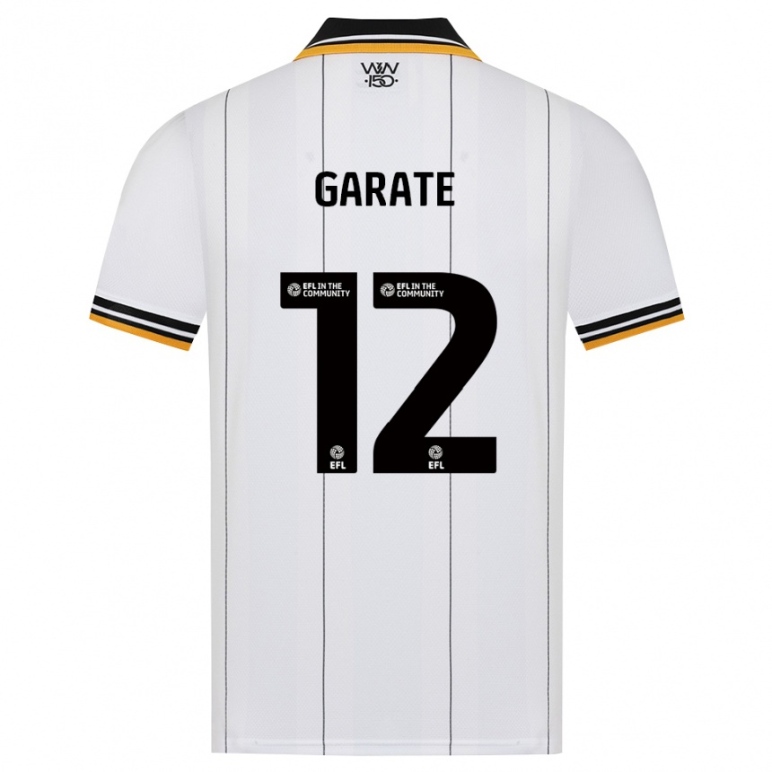 ילדים כדורגל Julian Garate #12 כתום לבן שחור הרחק ג'רזי 2026/27