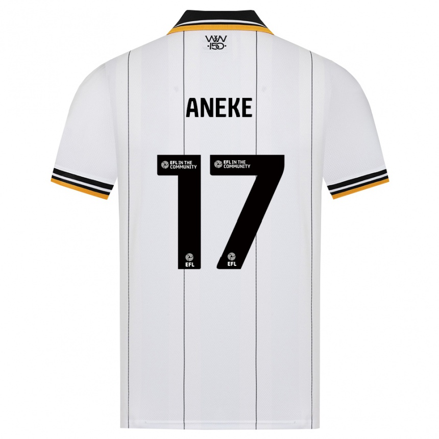 ילדים כדורגל Aaron Aneke #17 כתום לבן שחור הרחק ג'רזי 2026/27