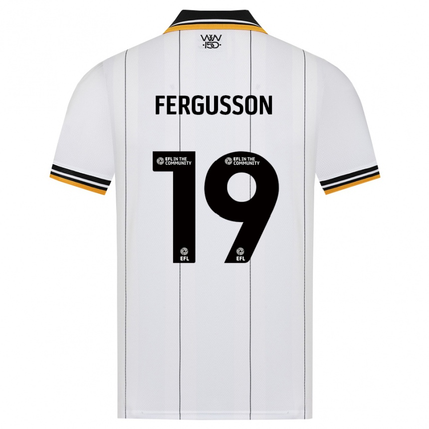 ילדים כדורגל Liv Fergusson #19 כתום לבן שחור הרחק ג'רזי 2026/27