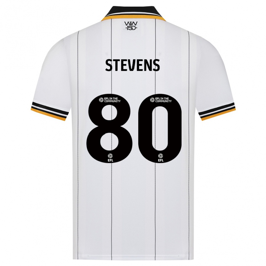 ילדים כדורגל Mason Stevens #80 כתום לבן שחור הרחק ג'רזי 2026/27