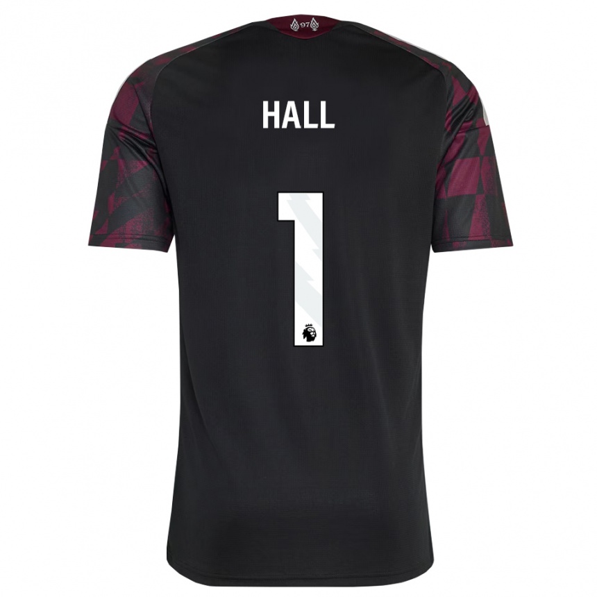 ילדים כדורגל Bailey Hall #1 שחור לבן סגול ג'רזי קיט שלישי 2026/27
