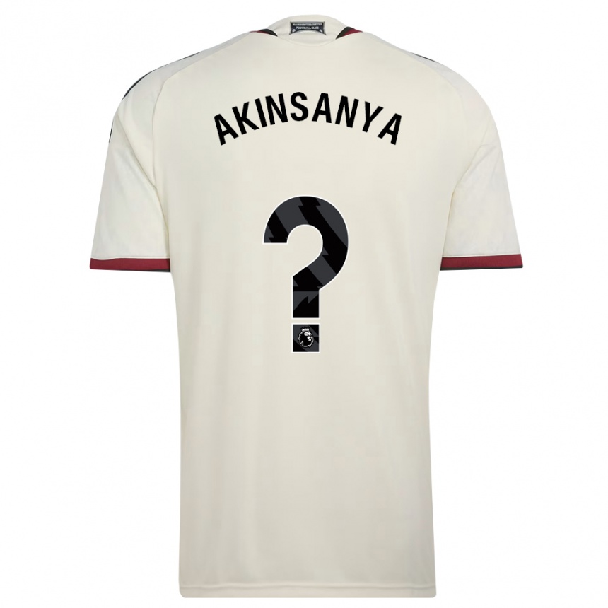 ילדים כדורגל Joseph Akinsanya #0 בז' שחור אדום ג'רזי קיט שלישי 2026/27