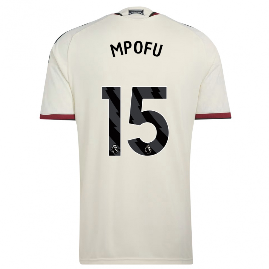 ילדים כדורגל Camron Mpofu #15 בז' שחור אדום ג'רזי קיט שלישי 2026/27