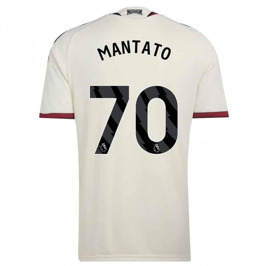 ילדים כדורגל Bendito Mantato #70 בז' שחור אדום ג'רזי קיט שלישי 2026/27