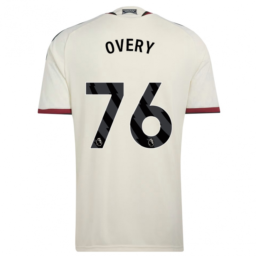 ילדים כדורגל James Overy #76 בז' שחור אדום ג'רזי קיט שלישי 2026/27