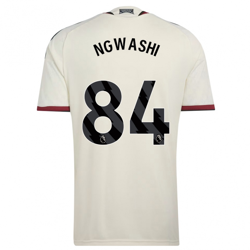 ילדים כדורגל Jayden Ngwashi #84 בז' שחור אדום ג'רזי קיט שלישי 2026/27