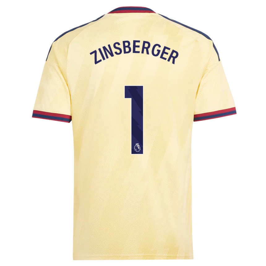 ילדים כדורגל Manuela Zinsberger #1 צהוב בהיר כחול חצות ג'רזי קיט שלישי 2026/27