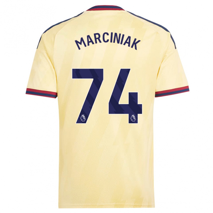 ילדים כדורגל Alex Marciniak #74 צהוב בהיר כחול חצות ג'רזי קיט שלישי 2026/27