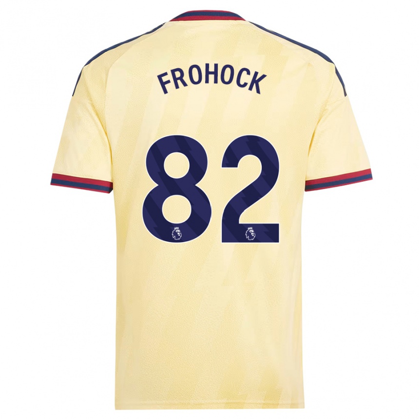 ילדים כדורגל Marley Frohock #82 צהוב בהיר כחול חצות ג'רזי קיט שלישי 2026/27